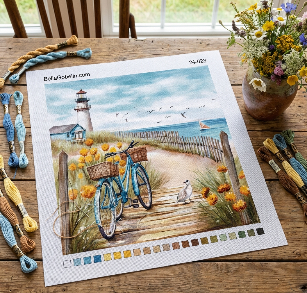 Fahrrad am Leuchtturm
