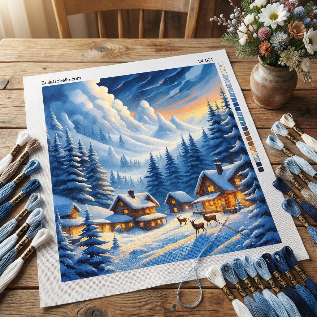 Winter im Dorf