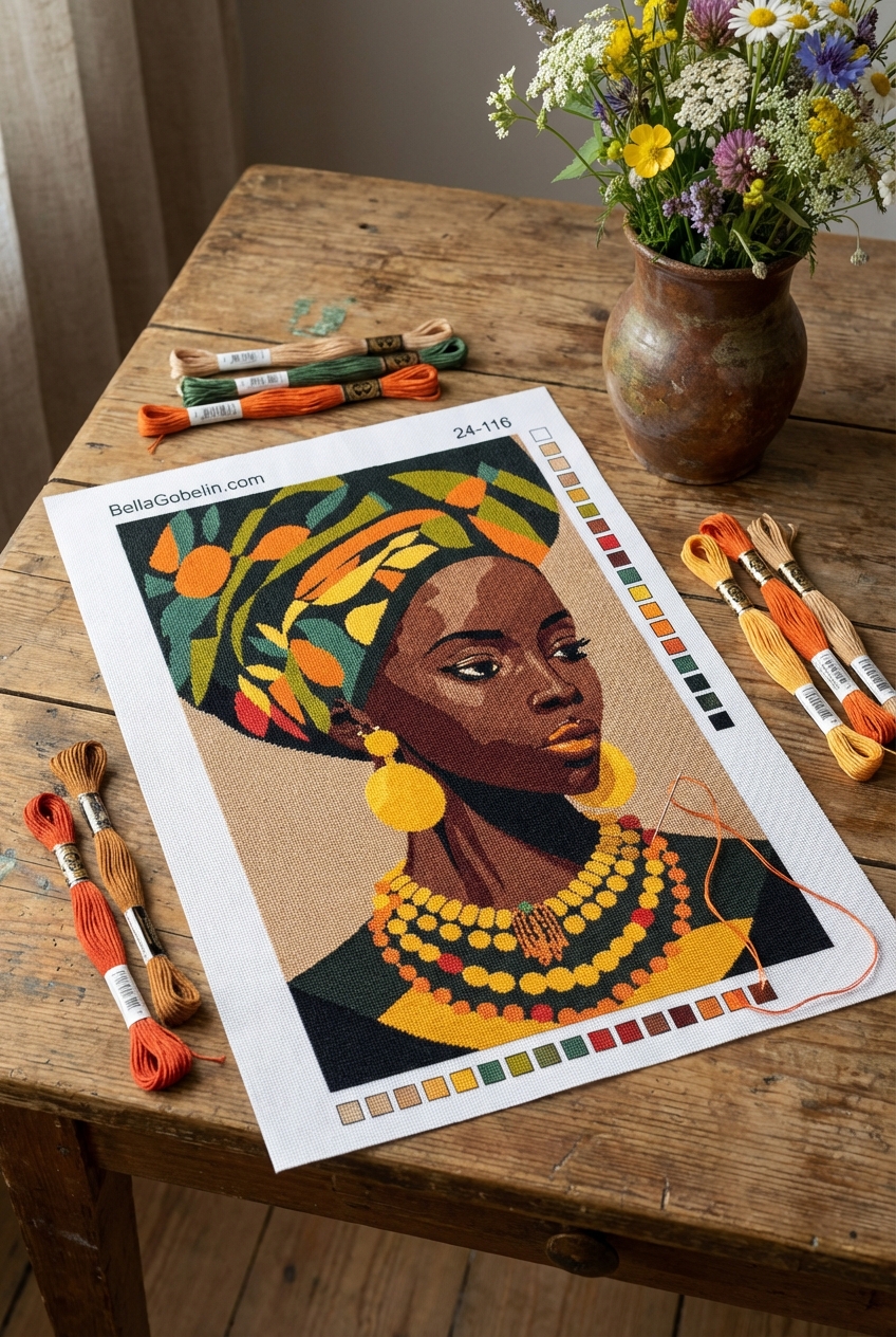 Afro-Frau Porträt