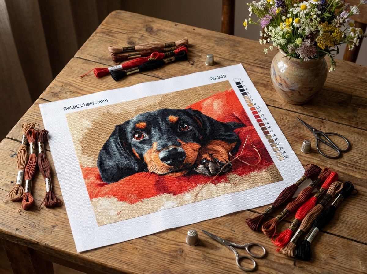Dackel Porträt, Dackel Hund