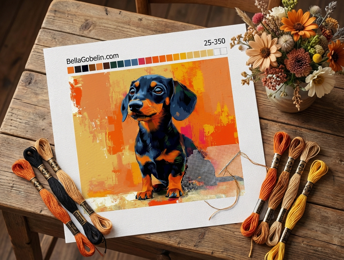Dackel Porträt, Dackel Hund