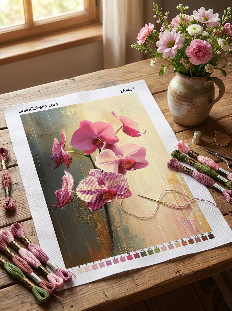 Orchideenmalerei