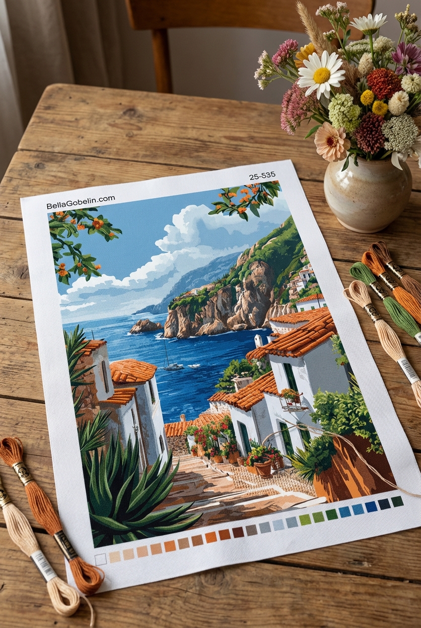 Mittelmeerstädtchen am Meer