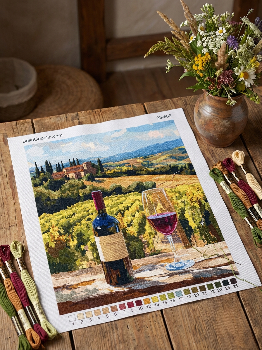 Toskanische Atmosphäre, Chianti, Wein
