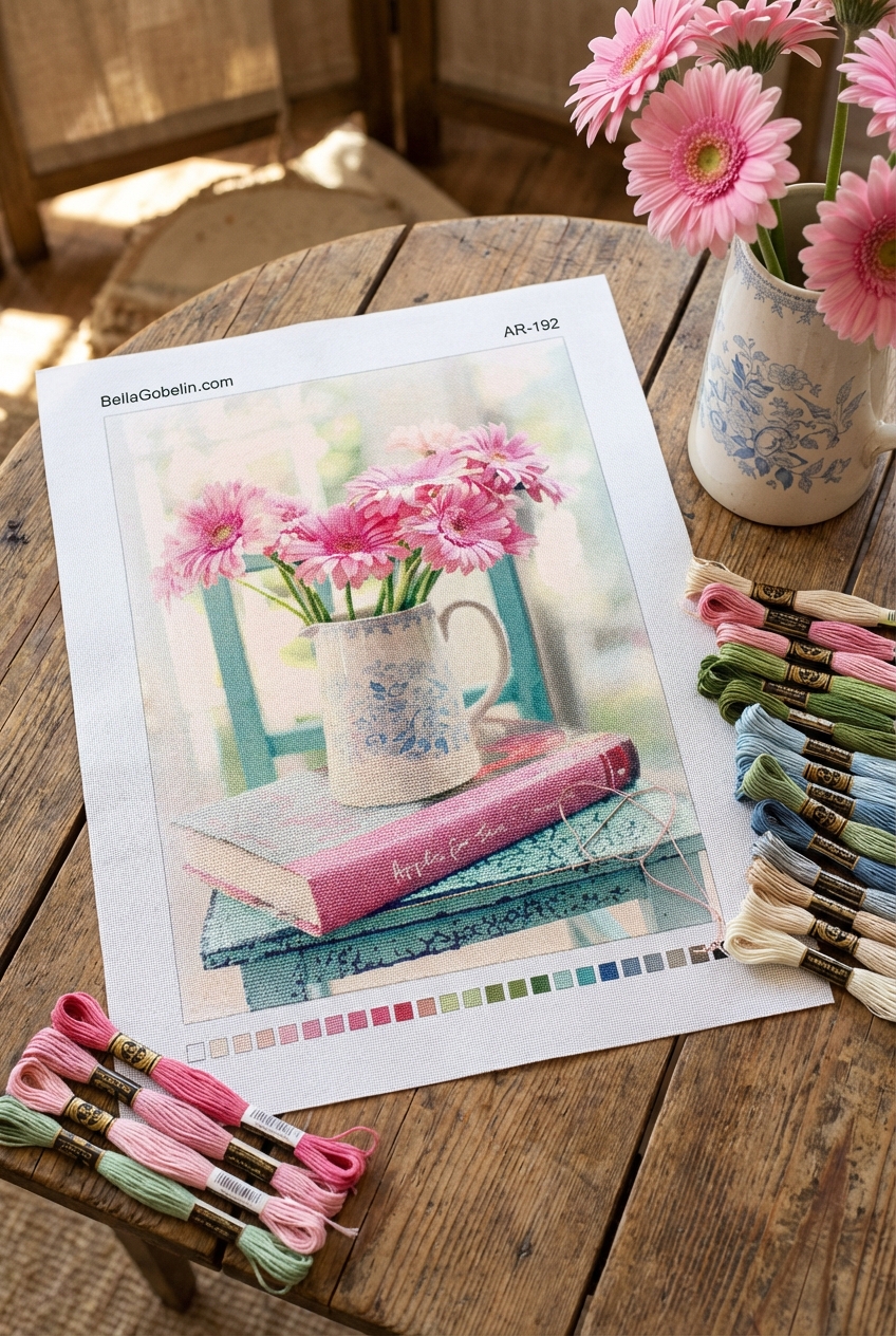 Bücher und Blumen