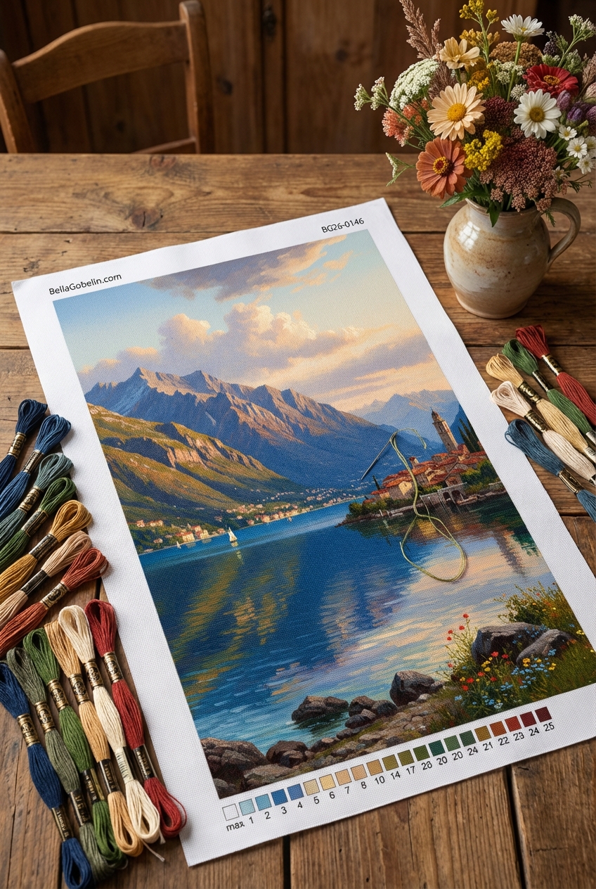 Italienische Seenlandschaft