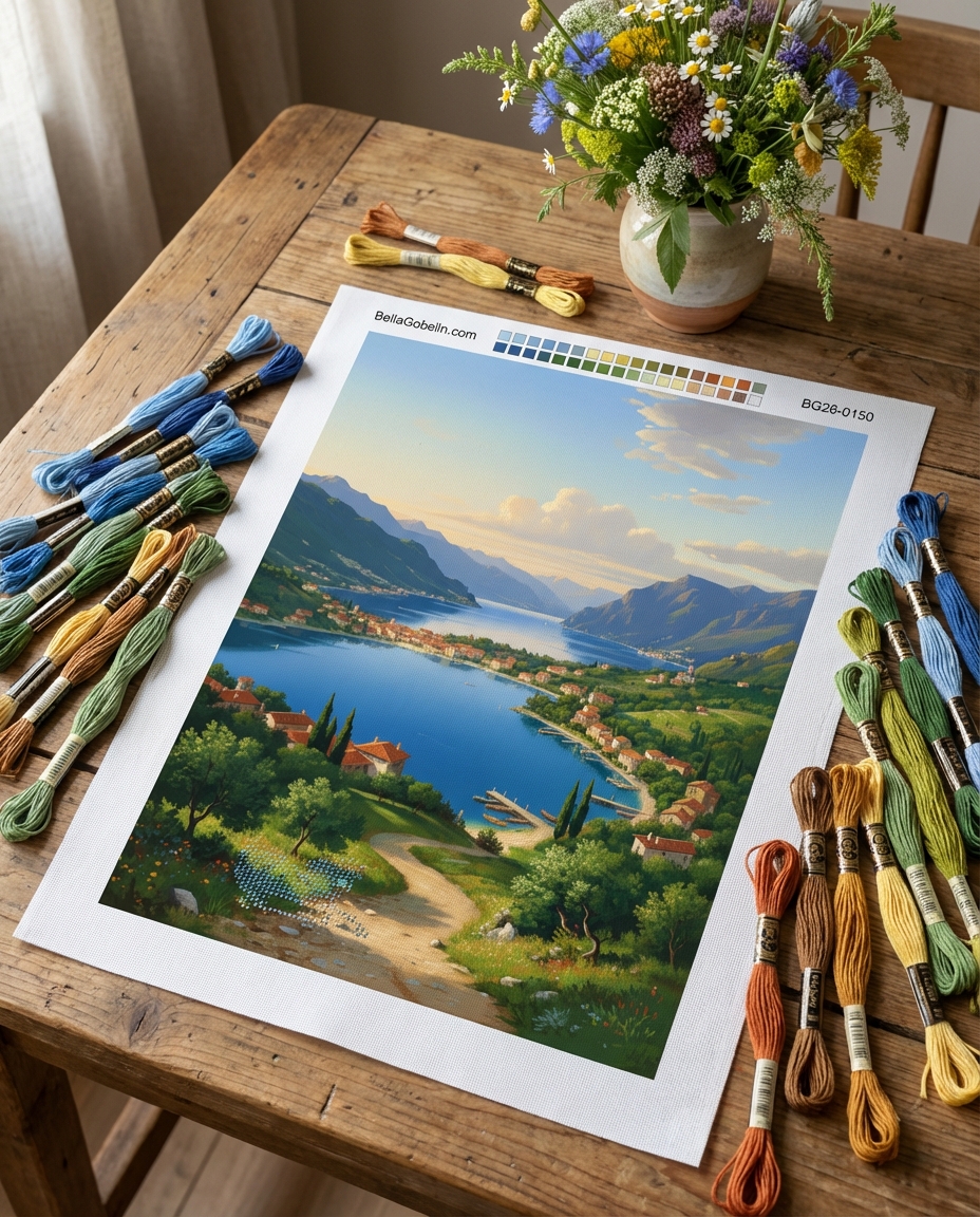 Italienische Seenlandschaft