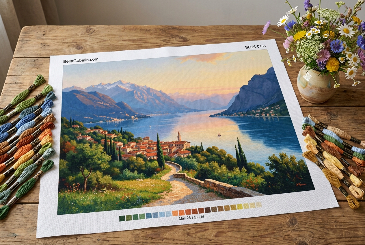 Italienische Seenlandschaft