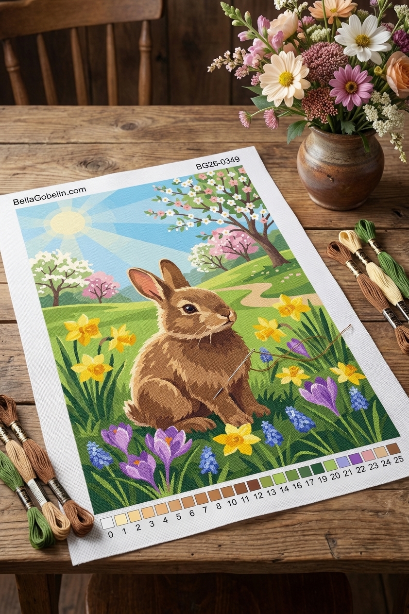 Hasenfrühlingslandschaft