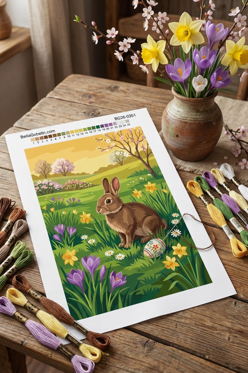 Hasenfrühlingslandschaft