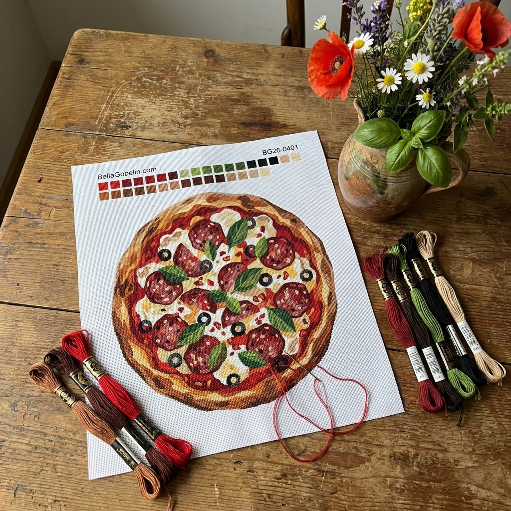 Salami-Pizza