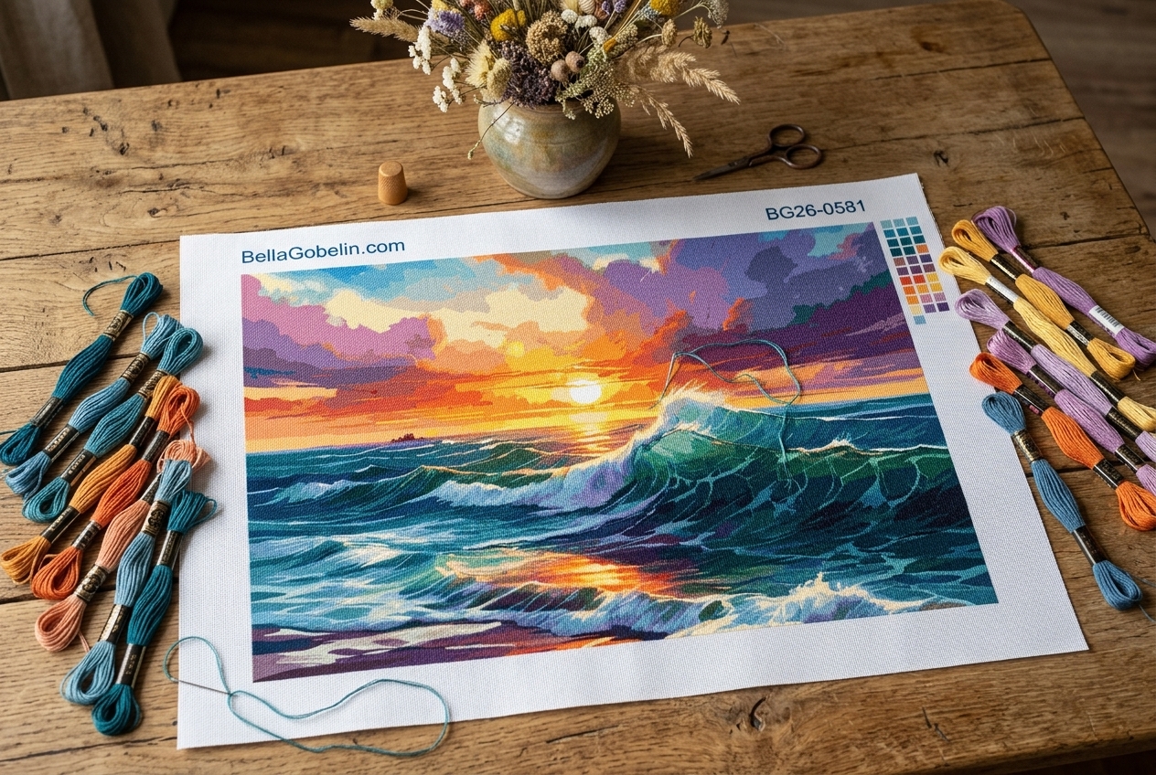 Sonnenuntergang auf dem Meer