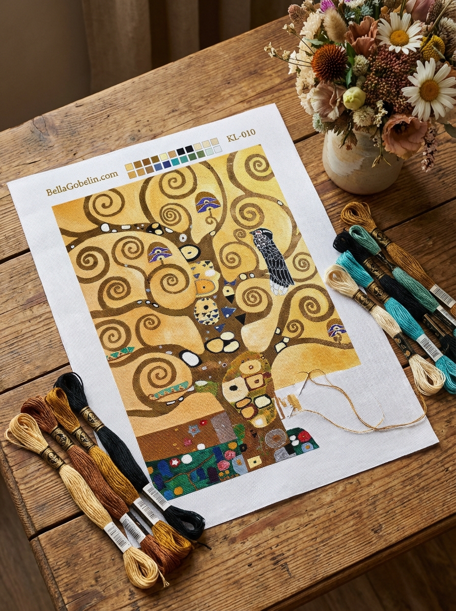 Bild im Stil von Klimt