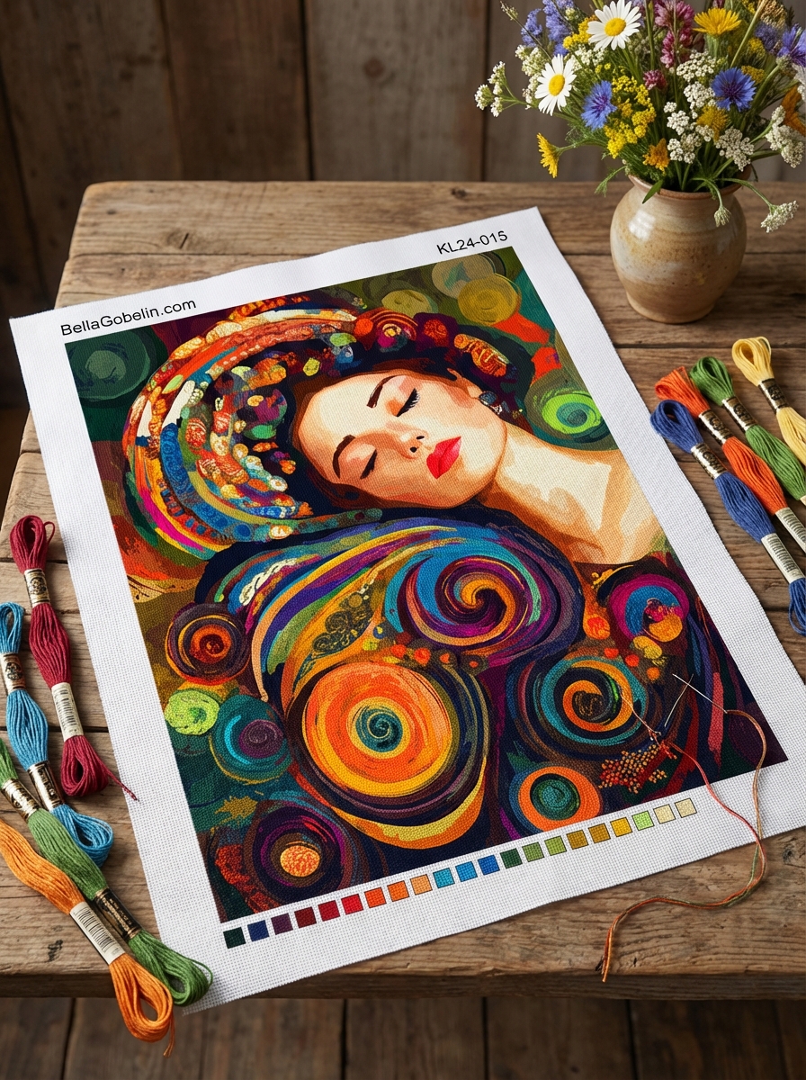 Klimt-Stil: Ruhe