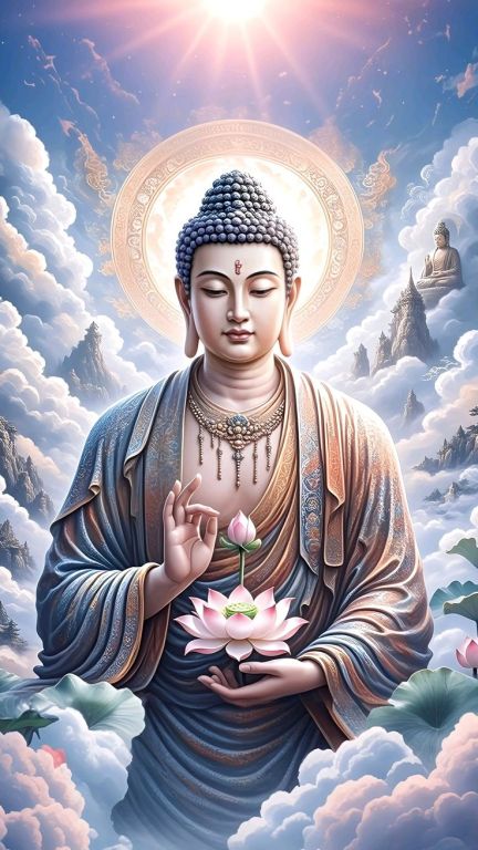 Buddha lótusszal