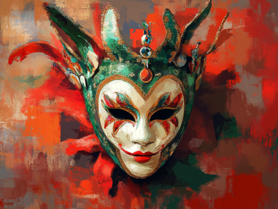 Venezianische Karnevalmaske