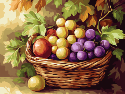 Obstkorb Stillleben