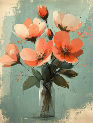 Blumen im Vase