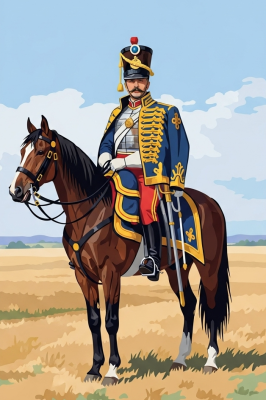 Reiter-Huszaren-Porträt