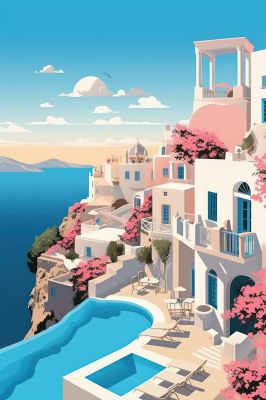 Die Schönheit von Santorini
