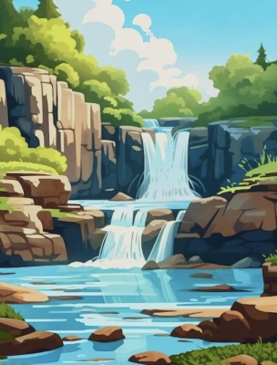 Krka Wasserfall