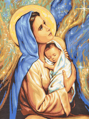 Maria und das kleine Jesus
