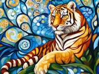 Klimts Tiger
