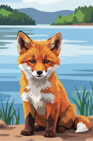 Kleiner Fuchs am See