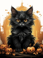 Schwarze Katze