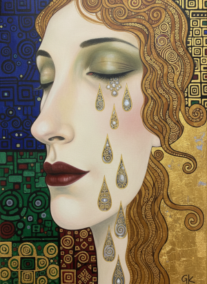 Klimt - Goldene Tränen - Variation 2