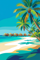 Tropische Strandlandschaft