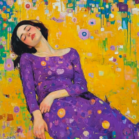 Klimt-Stil: Entspannung